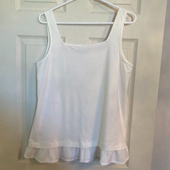 J. Crew Tank Top  with Ruffle - NWT - Picture 3 of 6